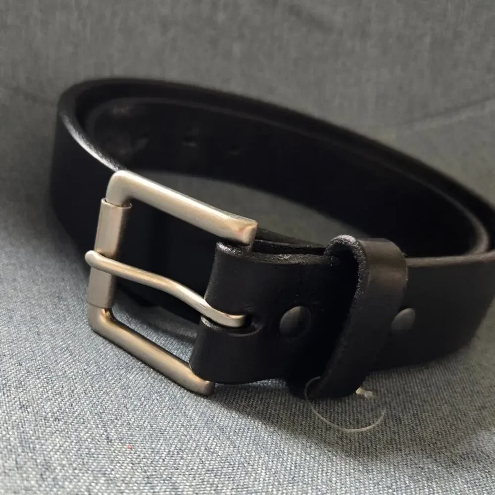 Texian Leathers Black Genuine Leather Belt Size 36 Made in USA